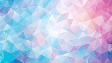 Obraz premium Soft pastel geometric background in shades of blue and pink with ample copy space, geometric, shapes, layered, background, gentle
