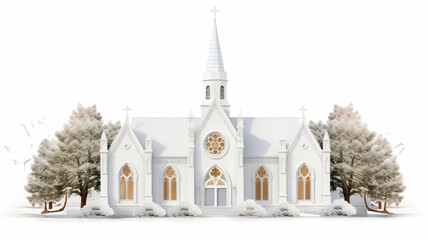 Fototapeta premium White church