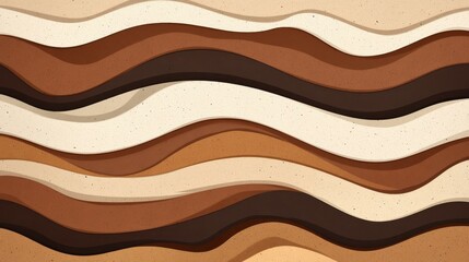 Explore the earthy clay soil canvas, featuring modern textures and symmetric designs in a vibrant cartoon style.