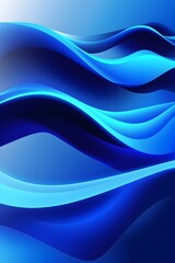 Obraz premium Gradient Blue vertical background. wavy blue verical wallpaper. Wave blue gradient background. Abstract blue color background. gradient blue vertical wallpaper.