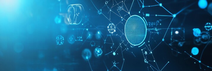 Innovative Care: Doctor and Medical Technology Banner Reflecting Modern Health Solutions.