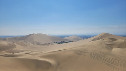 Oasis in Peru desert