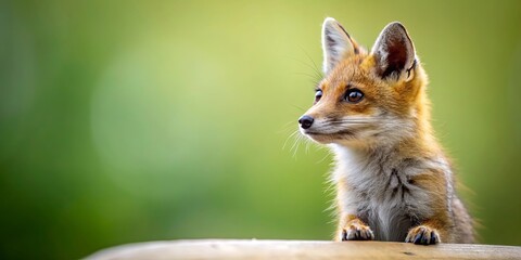 Fototapeta premium Curious little furry animal staring intently at something, curious, small, furry, cute, creature, gaze, interested