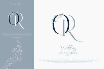 RO OR wedding initial monogram logo
