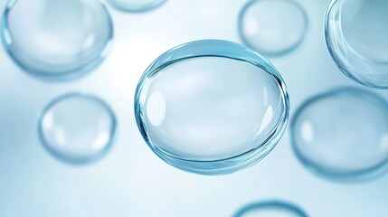 Ethereal Abstract Art of Floating Glass Lenses, Modern Technology and Eye Care Symbolism, Minimalist Aesthetics with a Touch of Movement and Depth