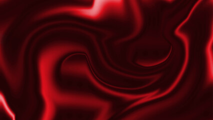 Abstract liquify background texture. Red silk background. Red and black abstract background flow wave liquid.
