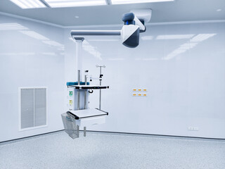 An empty operating room in a hospital