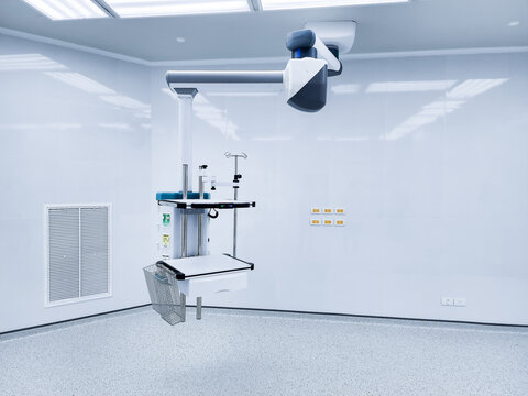 An empty operating room in a hospital