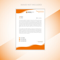 Obraz premium Professional business letterhead template design