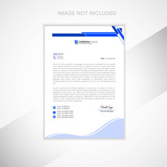 Modern Creative & Clean business style letterhead  of your corporate project design