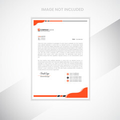 Corporate business letterhead template design