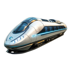 This striking futuristic train showcases sleek design and advanced technology, merging functionality and aesthetic appeal.