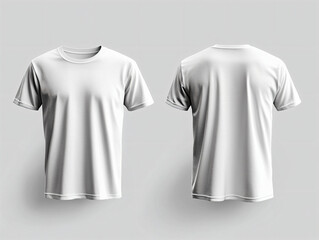 Blank White T-Shirt Mockup.