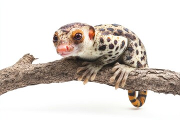 Obraz premium A Spotted Genet Perched on a Branch