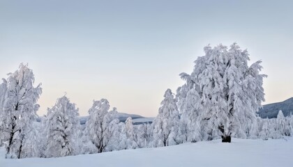  Winters embrace  A serene snowy landscape