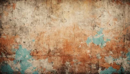  Textured wall with peeling paint evoking a sense of history and decay