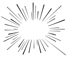 Fototapeta premium Abstract radial rays burst