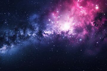 Naklejka premium A Cosmic Tapestry of Stars and Nebulae