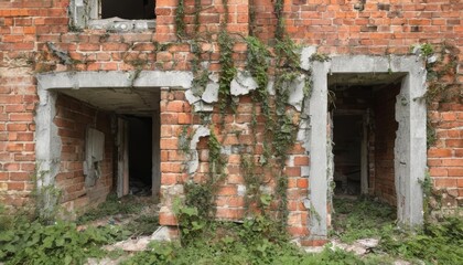 Fototapeta premium Abandoned architecture natures new canvas