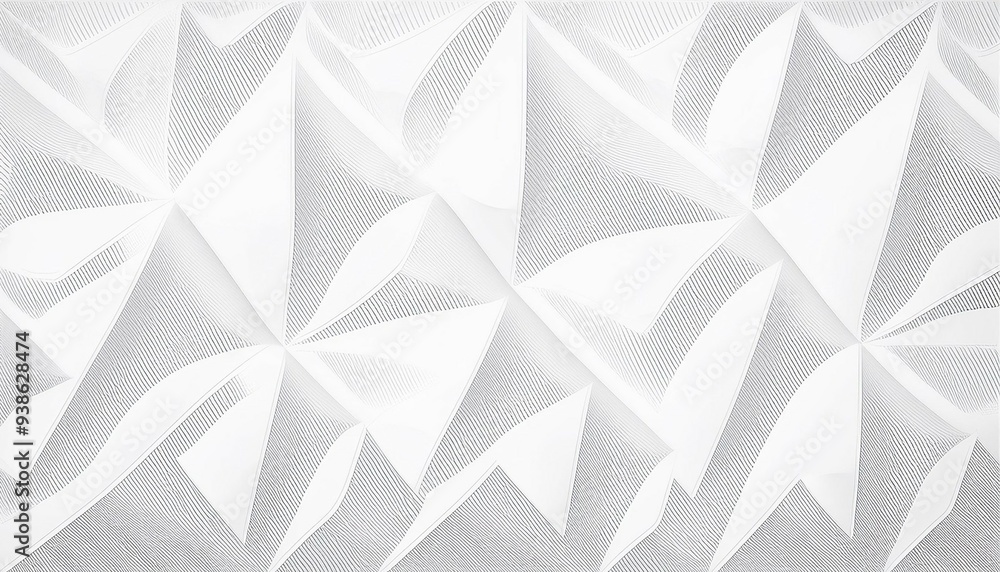 Aufkleber abstract seamless vector background. white and gray repeatable texture. polygon endless creative pat