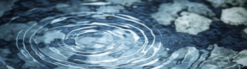 Gentle Water Ripples, seamless textures of crystal-clear water softly disturbed by a light breeze, perfect for a refreshing and tranquil nature backdrop, minimalist and serene environment