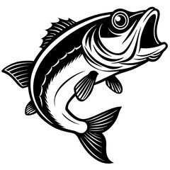 cartoon largemouth vector, cartoon  on white background