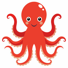 octopus cartoon , octopus vector silhouette logo icon