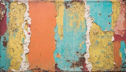  Vintage charm  A weathered sign with peeling paint