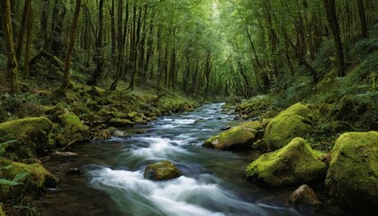  Natures serene path through the forest