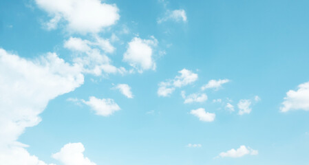 Sky blue with cloud background. Beautiful nature landscape background