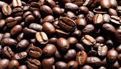 Obraz premium Aromatic coffee beans ready for brewing
