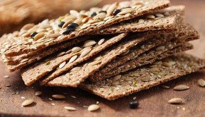  Nutty delight  A stack of crunchy granola bars