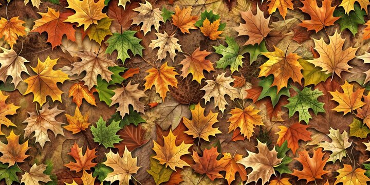 Maple leaves foliage and branches camo pattern for hunting, maple, leaves, foliage, branches, camo, texture, seamless