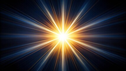 Intense light beam illuminating darkness close-up isolated on black background, light, beam, intense