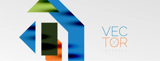 Minimal composition abstract lines and triangles background. Vector Illustration For Wallpaper, Banner, Background, Card, Book Illustration, landing page