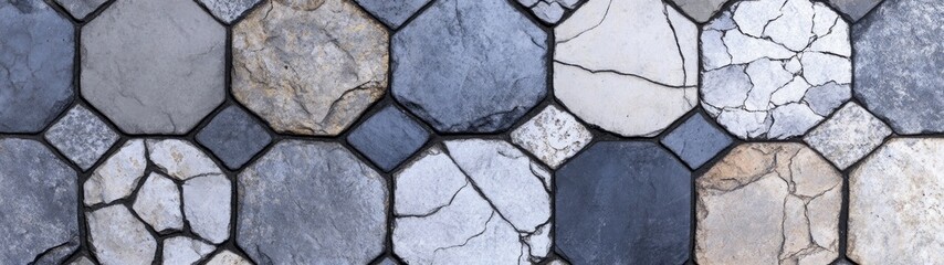 Obraz premium Limestone Paving Textures, seamless grey and beige patterns, ideal for minimalist backgrounds, smooth surface design, versatile for various clean and simple settings