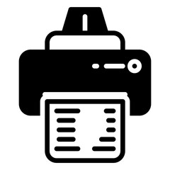 Print icon, glyph icon style