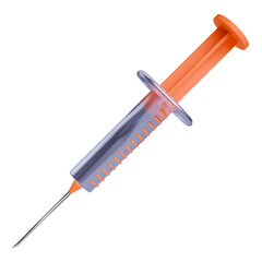 Syringe. Medical 3d icon. 3000x3000 px