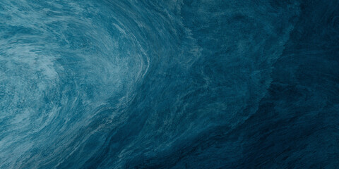 Abstract watercolor paint background by gradient deep blue color with liquid fluid grunge texture for background, banner