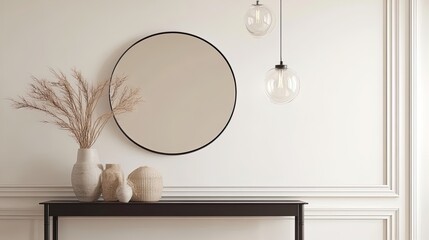 Elevate Your Space: A Chic Entryway with Console Table, Decorative Touches, and Elegant Lighting – Perfect Poster Inspiration for Modern Interiors!