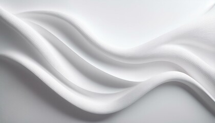 Obraz premium Gray and white abstract background with flowing particles. Digital future technology concept. Abstract white paper wave modern background and abstract white wave curve lines
