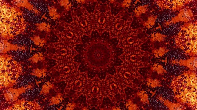 fire bomb flower abstract mandala kaleidoscope background