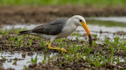Obraz premium Ai generative, great blue heron