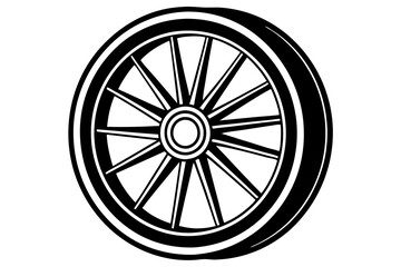 Wheel silhouette, Simple Gear wheel collection, Cogwheel, Gear icon. Vector illustration


