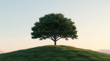 Obraz premium A 3D effect of a tree with branches and leaves extending towards the viewer, 3D effect, tree, nature