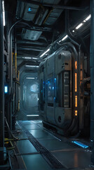 a train that is going through a tunnel in a building