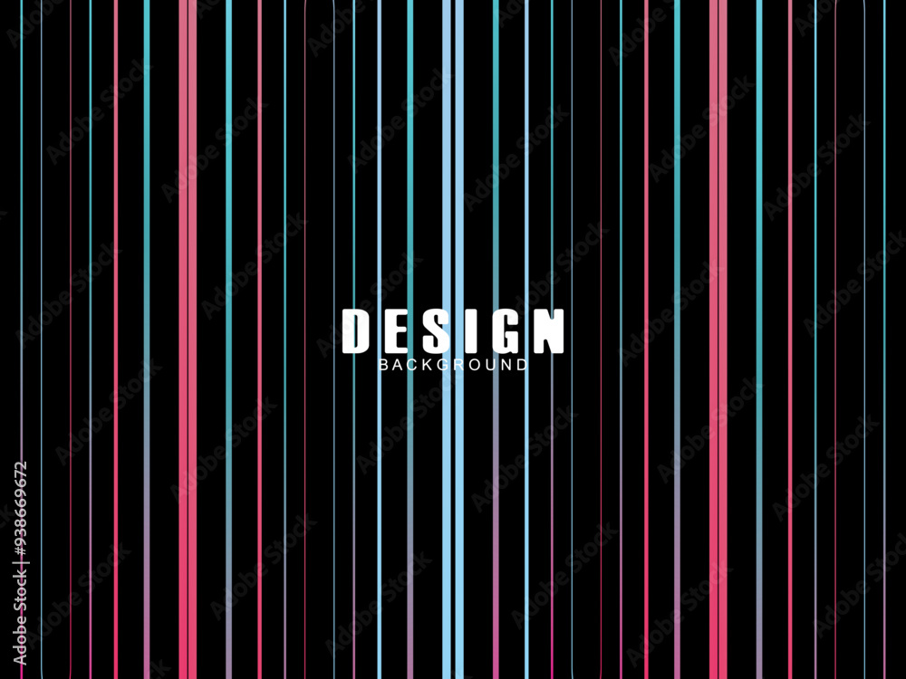 Fototapete futuristic abstract technology shining rainbow light lines with modern lines pattern black backgroun