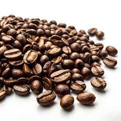 Obraz premium Coffee Beans and Still Life Avatars and White Background Images