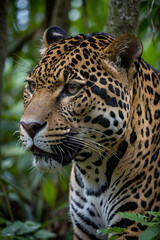 Naklejka premium Jaguar In the Forest Nature