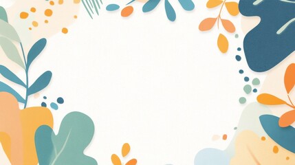 Tranquil Mindfulness Concept: Minimalistic Digital Illustration for Mental Wellness Promotion